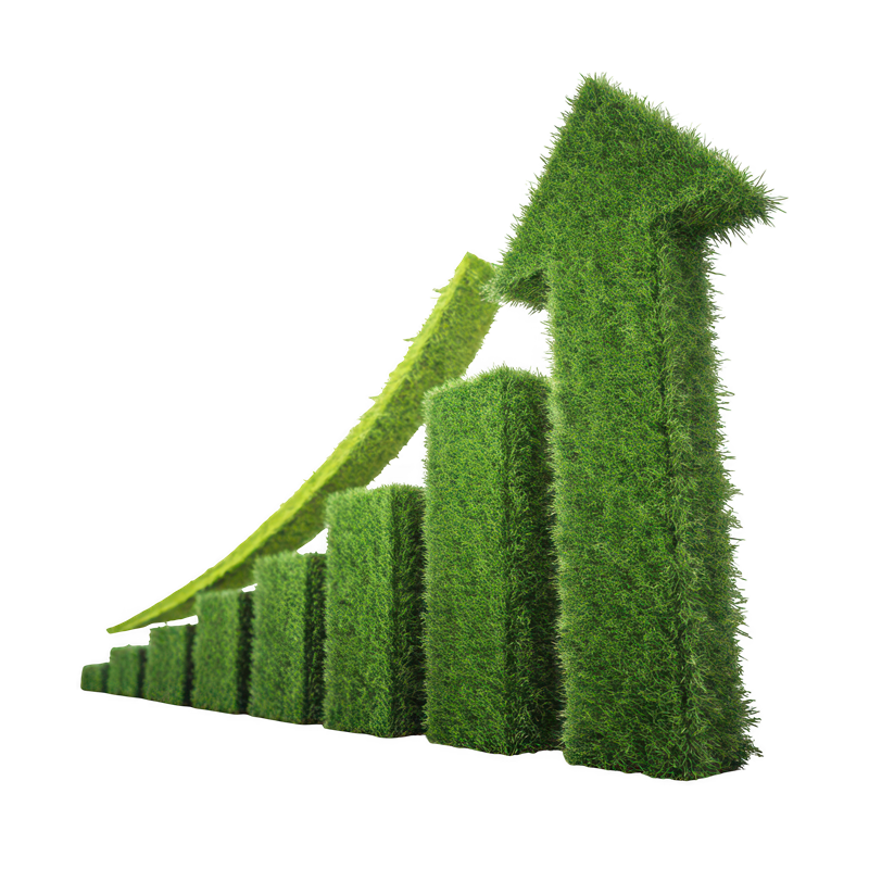 Illustration of the concept of Green Growing