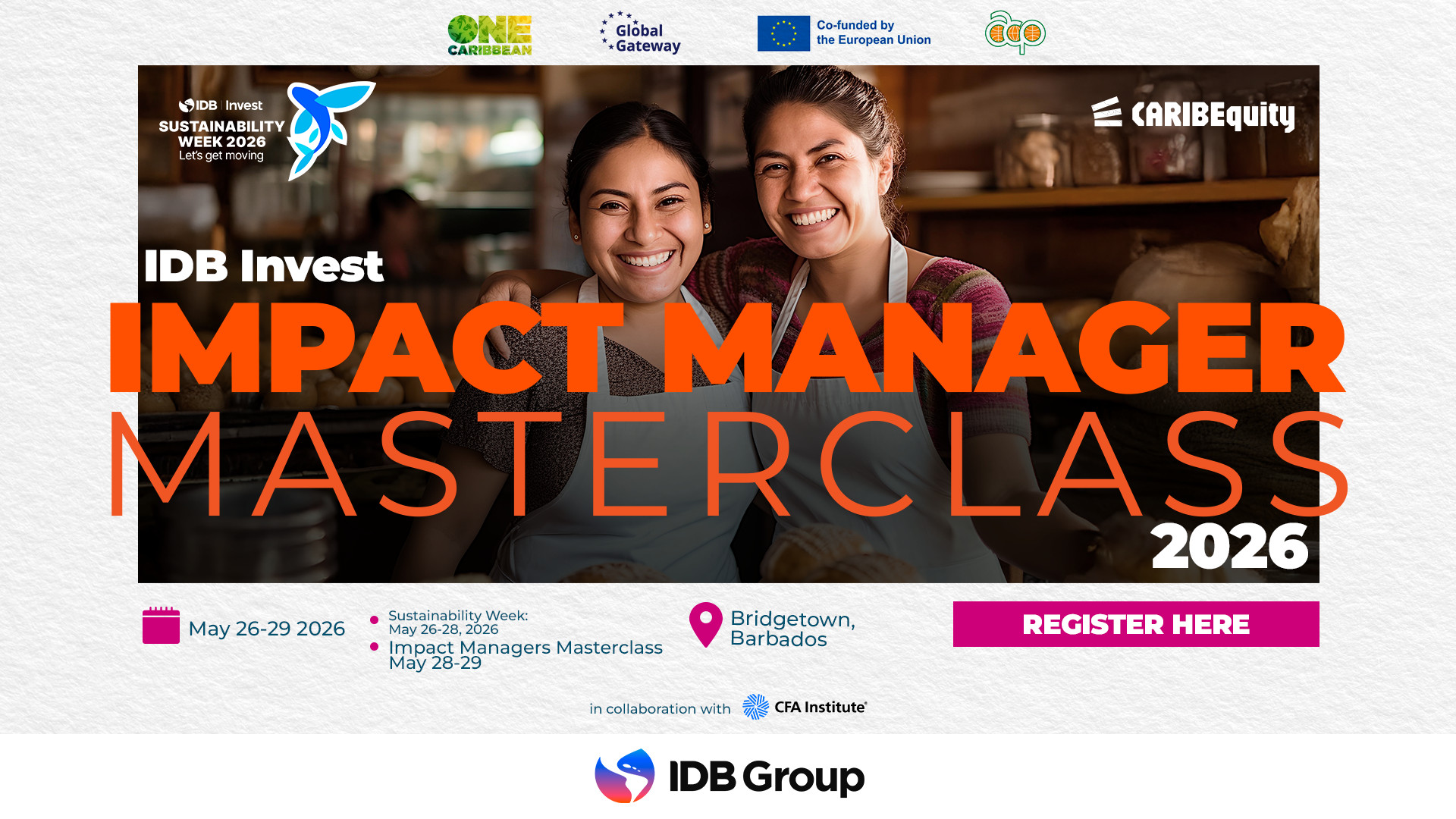 IDB Inves Impact Manager Masterclass flyer image