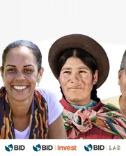Image showing a group of four members of the Latin American and the Caribbean people