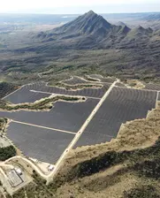 Panoramic view of Bayasol energy plant in Dominican Republic