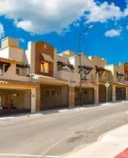 Row of houses in Mexico