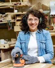 un trabajadora en una pyme en Argentina