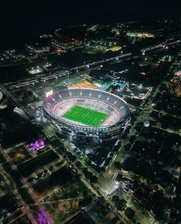 Air view of the Monumental Stadium of River Plate in Argentina
