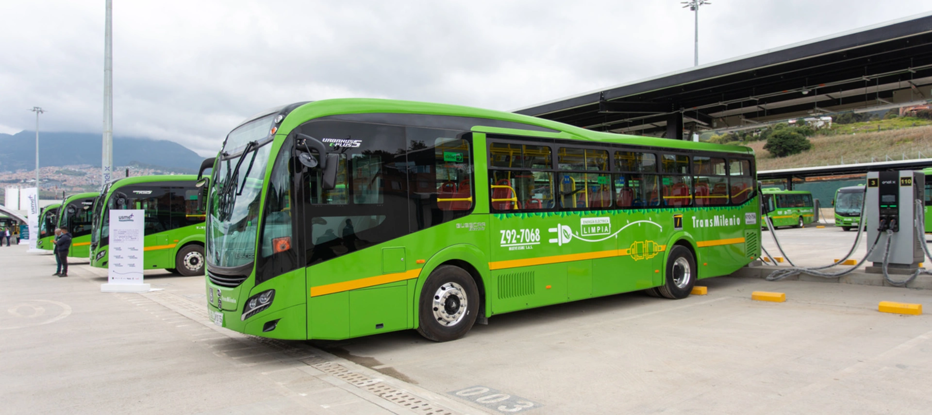 Electric bus in Colombia