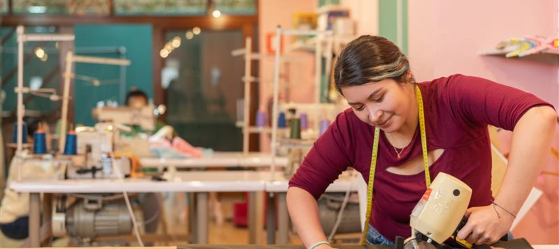 An entrepreneur woman at her workshop