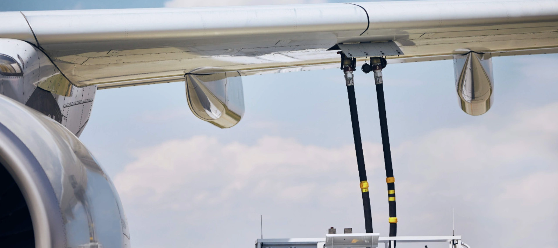 Image of an airplane loading fuel