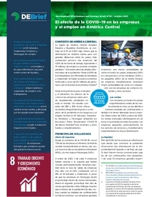 El efecto de la COVID-19 en las empresas y el empleo en América Central