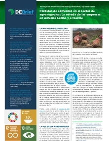 (DEBrief) Food Loss in the Agribusiness Sector: The Perspective of Companies in Latin America and the Caribbean 