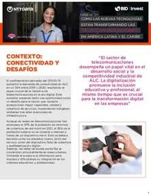 (Resumen ejecutivo) Cómo las nuevas tecnologías están transformando las telecomunicaciones en Latinoamérica y el Caribe