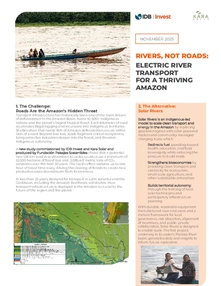 Ríos, no carreteras: Transporte fluvial eléctrico para una Amazonia próspera