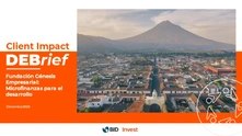 Client Impact DEBrief:  Fundación Génesis Empresarial