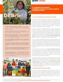 La medición de la pobreza multidimensional en la cadena agrícola de Danper en Perú