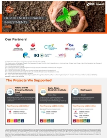 Factsheet: IDB Invest 2025 Blended Finance Investments