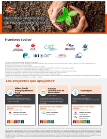 Factsheet: Inversiones de BID Invest en 2025 con Financiamiento Mixto