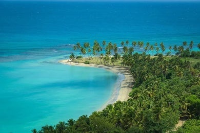 Una playa en el Caribe