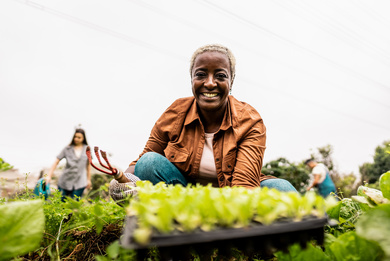 Female farmer in Brazil