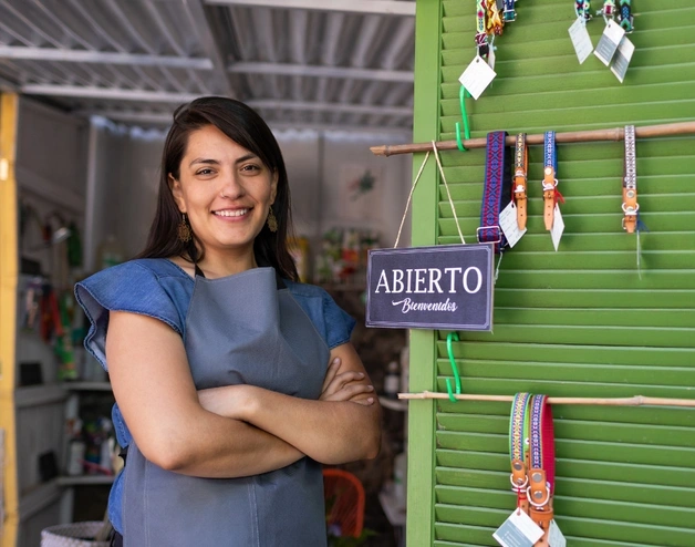 Small business owner in Mexico shop