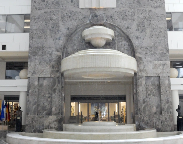 IDB Atrium with country flags