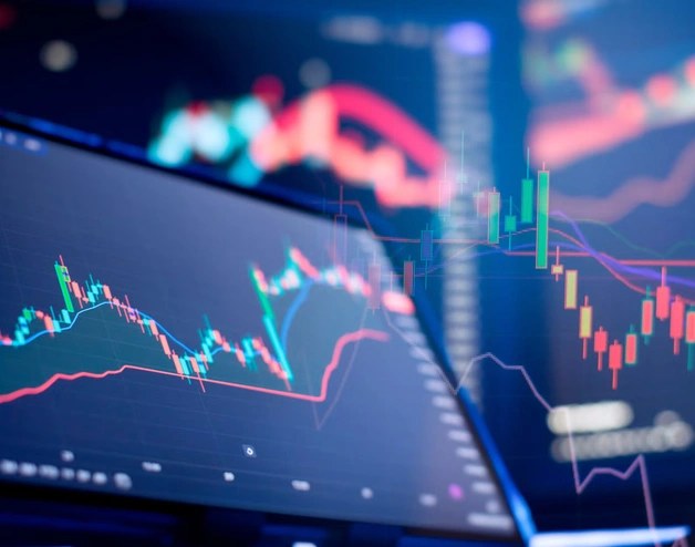 Planning and strategy, financial portfolio management and asset analysis. Financial and banking - Stock photography