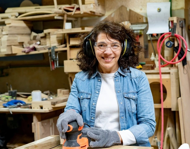 un trabajadora en una pyme en Argentina