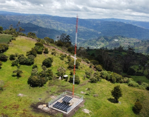 Antena de telecomunicaciones de Tigo en Colombia