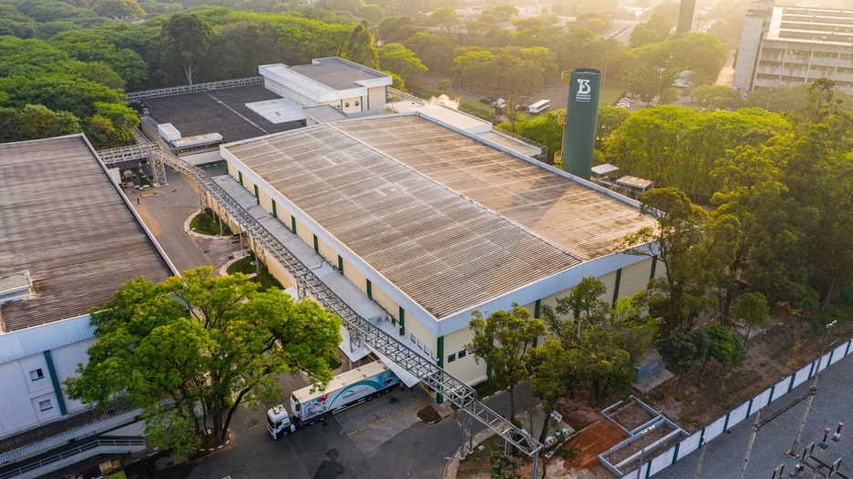 Drone image of Butantan factory in Brazil