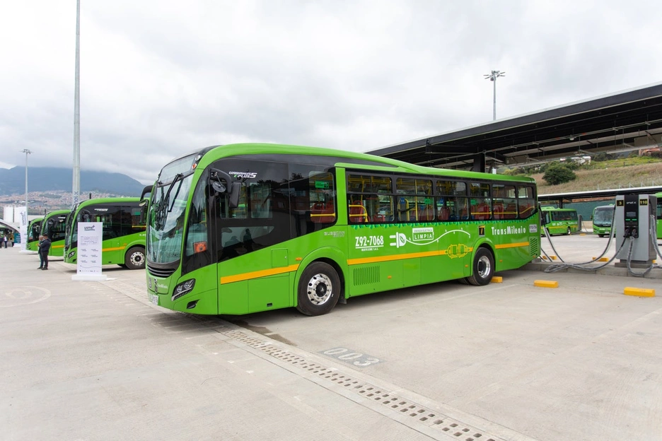 Electric bus in Colombia