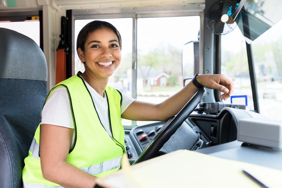 female truck driver