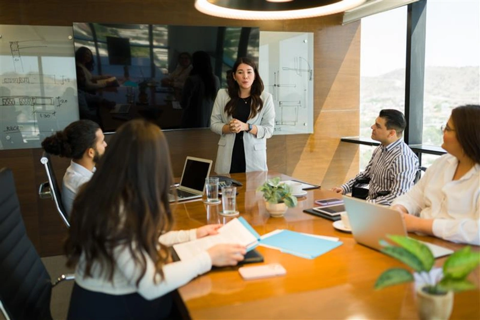 A board meeting