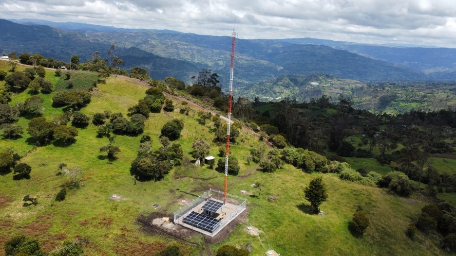 Antena de telecomunicaciones de Tigo en Colombia